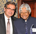 Ares Rosakis with Wings Award winner Abdul Kalam