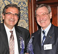 Ares Rosakis with Wings Award winner Yannick d'Escatha